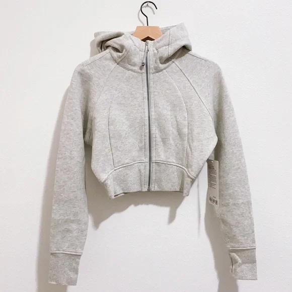ルルレモンScuba Full-Zip Cropped Hoodie（4） Lululemon Scuba Full-Zip Cropped Hoodie - Black - lulu fanatics